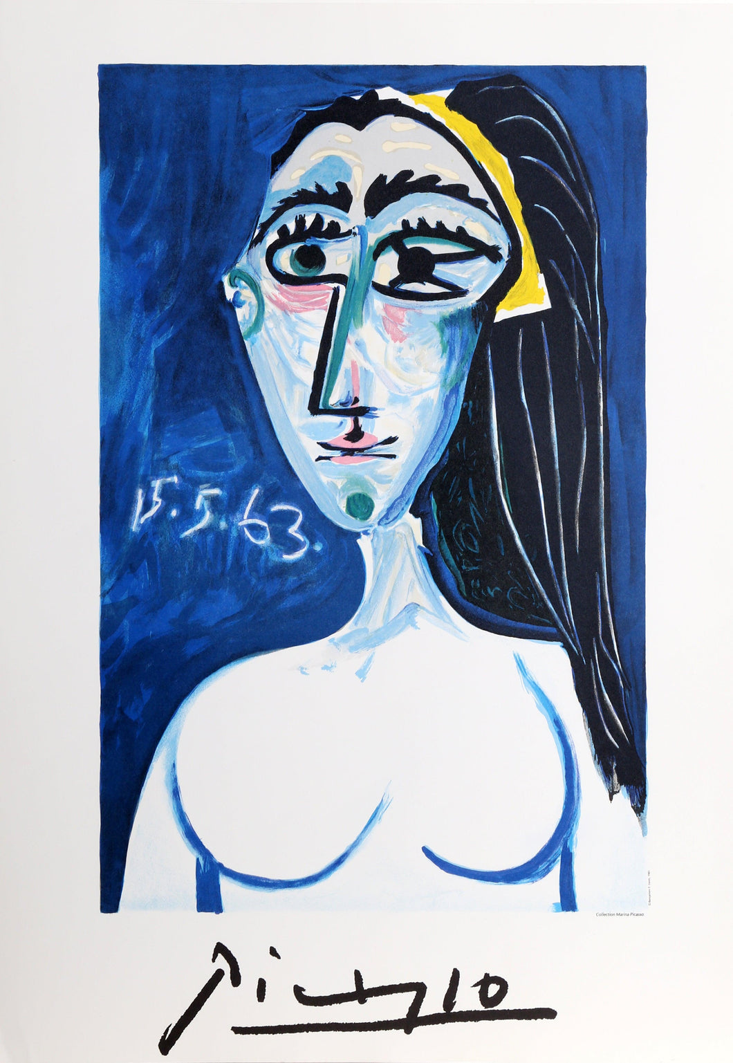 Buste de Femme Nue Face (Jacqueline Roque) Lithograph | Pablo Picasso,{{product.type}}