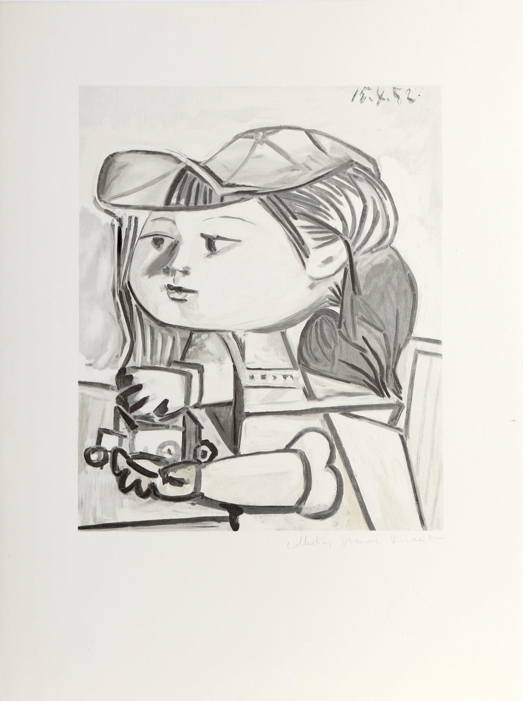 Buste de Petite Fille Lithograph | Pablo Picasso,{{product.type}}