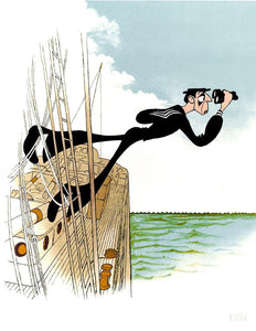 Buster Keaton: The Navigator Lithograph | Al Hirschfeld,{{product.type}}