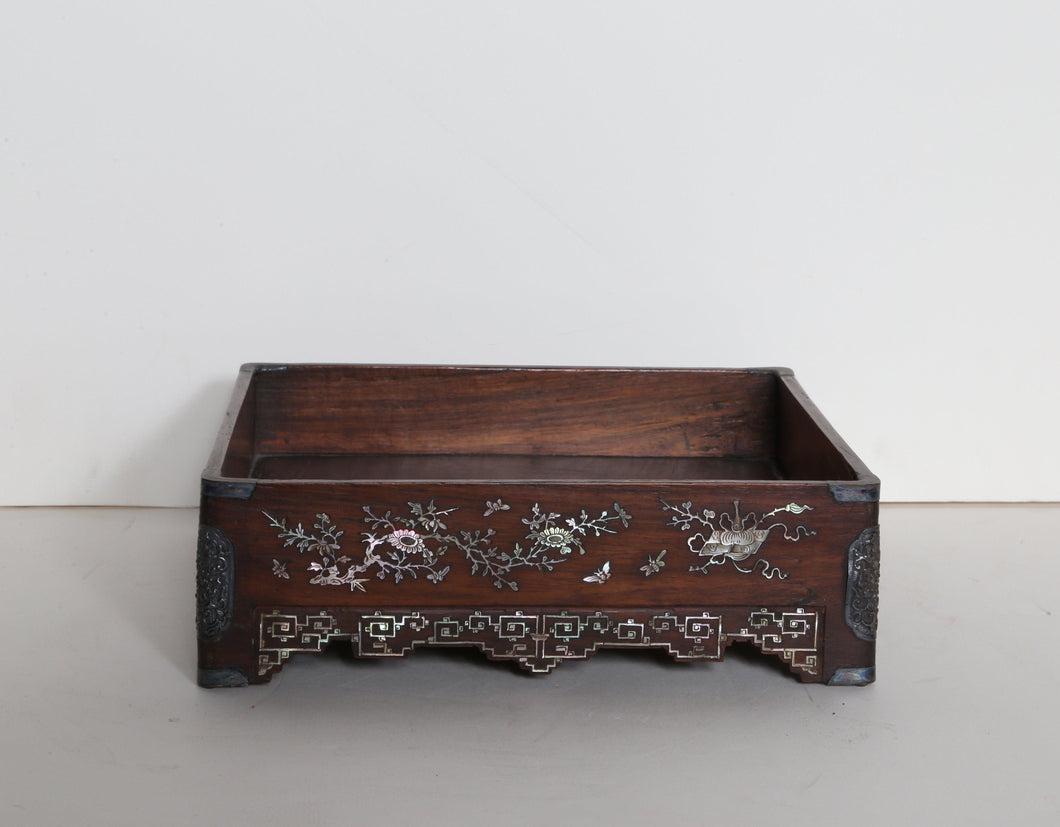 Butterflies and Flowers Vanity Tray Antiques | Unknown, Chinese,{{product.type}}