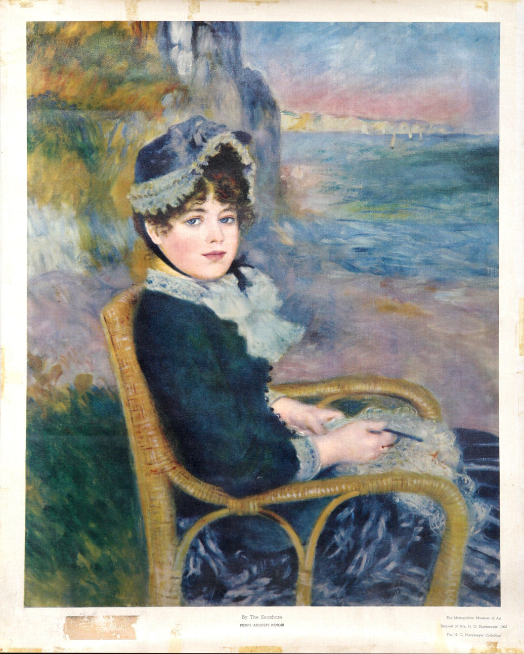 By the Seashore Poster | Pierre-Auguste Renoir,{{product.type}}