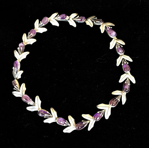 Cabochon Amethyst Choker Jewelry | Unknown Artist,{{product.type}}