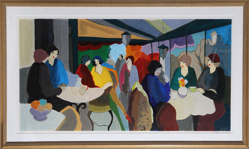 Cafe Scene Screenprint | Itzchak Tarkay,{{product.type}}