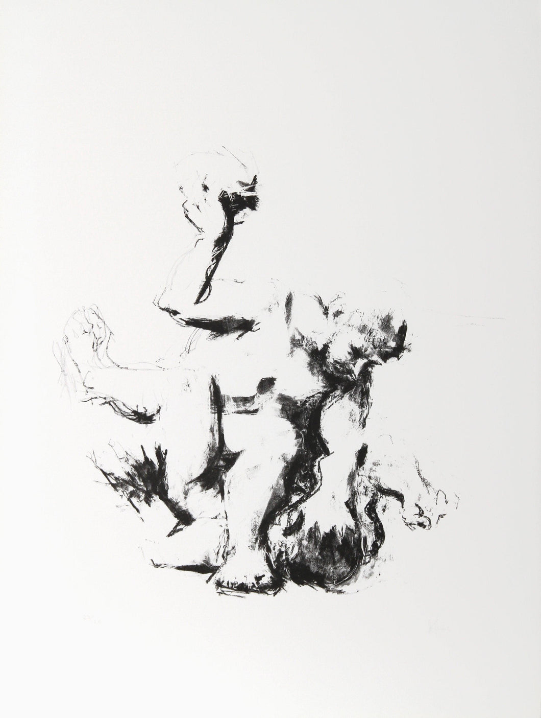Cain and Abel Lithograph | Jack Levine,{{product.type}}