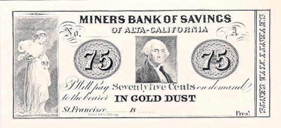 California - Seventy-Five Cents Currency | American Bank Note Commemoratives,{{product.type}}