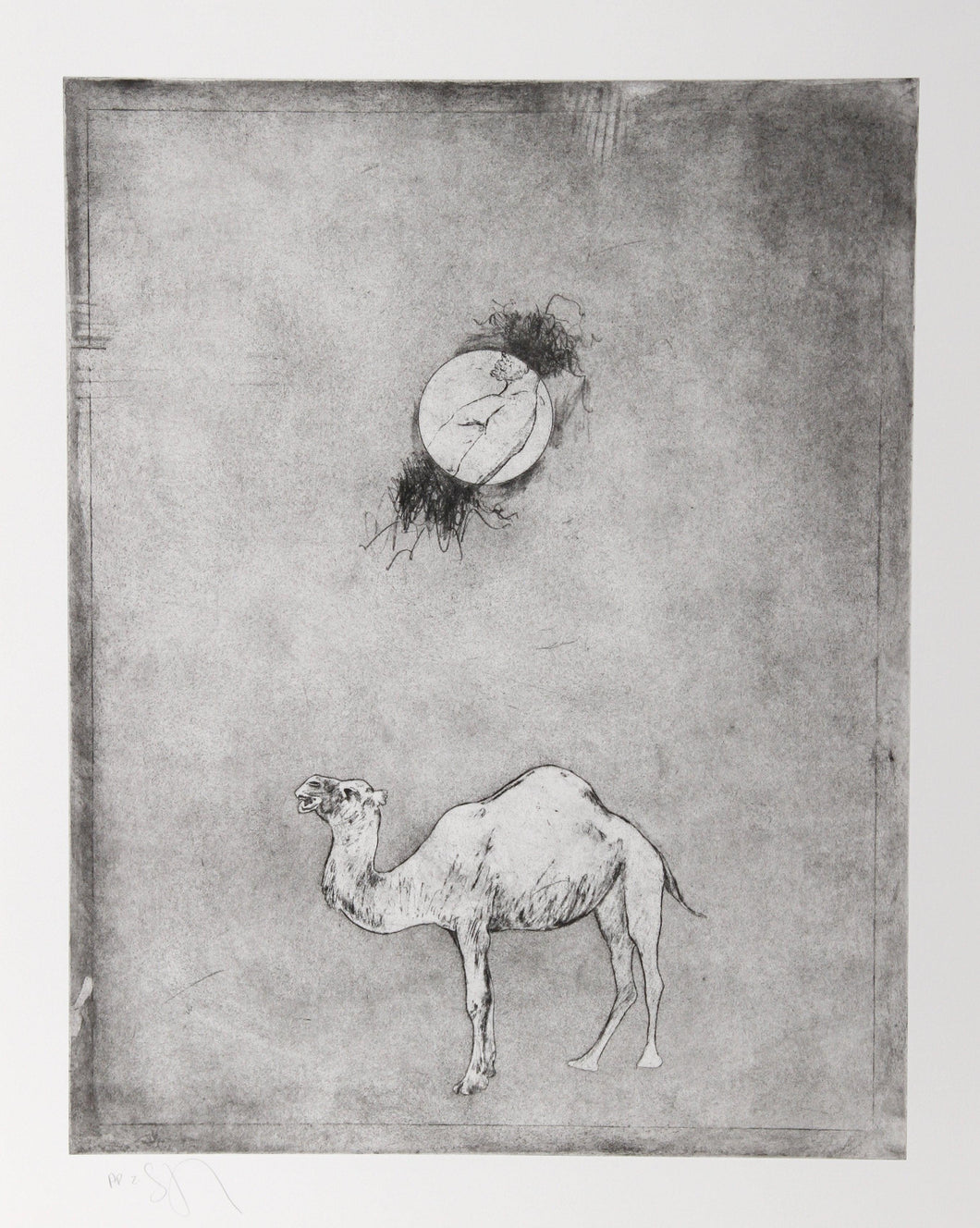 Camel Moon Etching | Donald Saff,{{product.type}}