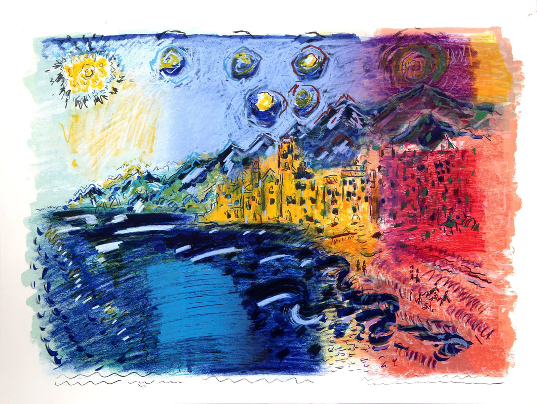 Camogli Italy Lithograph | Wayne Ensrud,{{product.type}}
