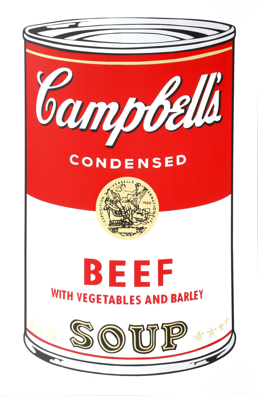 Campbell's Soup Can: Beef Vegetable Screenprint | Andy Warhol,{{product.type}}