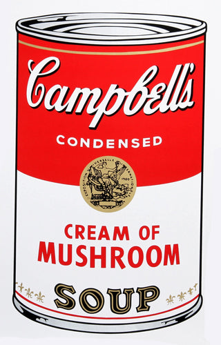 Campbell's Soup Can: Cream of Mushroom Screenprint | Andy Warhol,{{product.type}}
