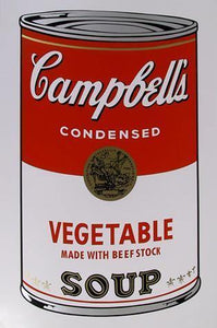 Campbell's Soup Can: Vegetable Screenprint | Andy Warhol,{{product.type}}