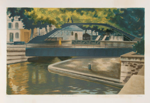 Canal Lithograph | Laurent Marcel Salinas,{{product.type}}