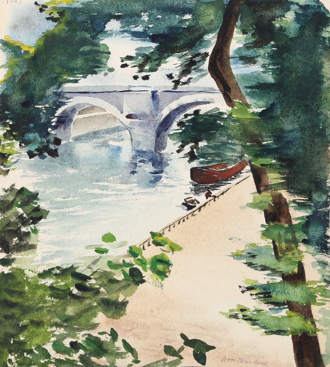 Canal (P2.51) Watercolor | Eve Nethercott,{{product.type}}