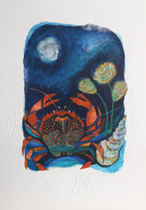 Cancer from the Zodiac of Dreams Series Lithograph | Judith Bledsoe,{{product.type}}
