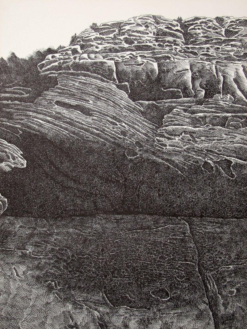 Canyon Portfolio - Black Canyon of the Gunnison 1 Lithograph | Murray Tinkelman,{{product.type}}