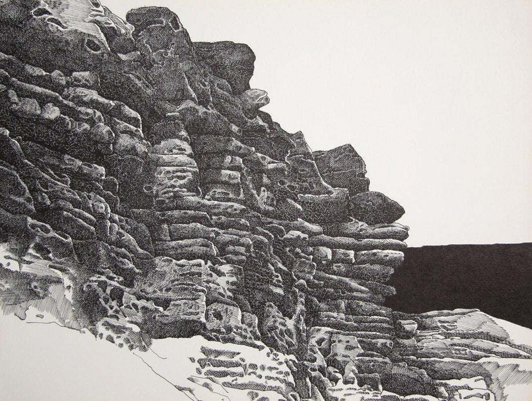 Canyon Portfolio - Black Canyon of the Gunnison III Lithograph | Murray Tinkelman,{{product.type}}