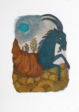 Capricorn from the Zodiac of Dreams Series Lithograph | Judith Bledsoe,{{product.type}}