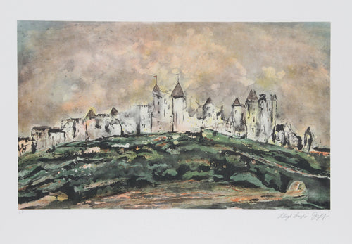Carcassone Lithograph | Lloyd Lozes Goff,{{product.type}}