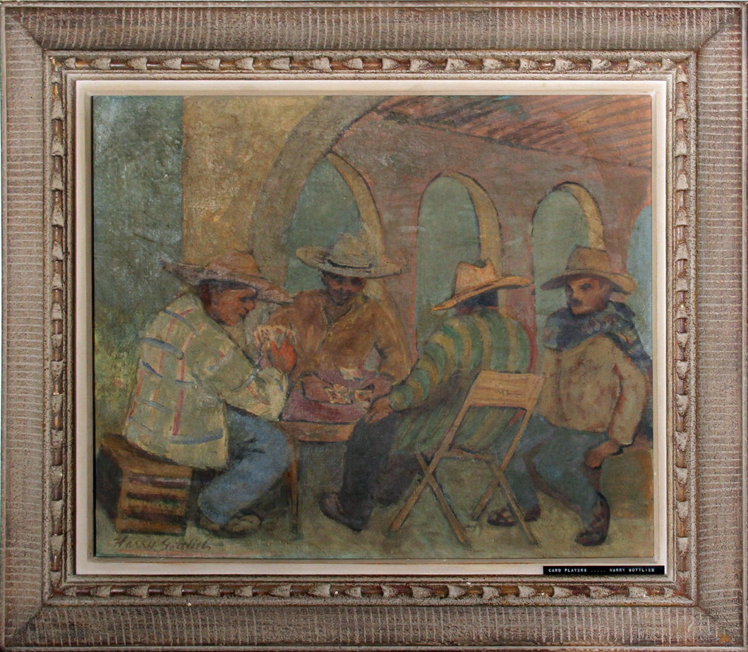 Card Players Oil | Harry Gottlieb,{{product.type}}