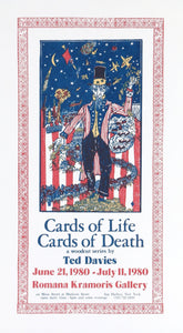 Cards of Life - Cards of Death Exhibition Poster | Ted Davies,{{product.type}}