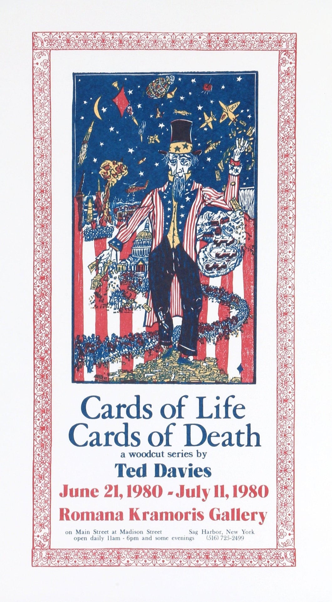Cards of Life - Cards of Death Exhibition Poster | Ted Davies,{{product.type}}