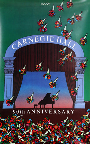 Carnegie Hall - 90th Anniversary Poster | Milton Glaser,{{product.type}}