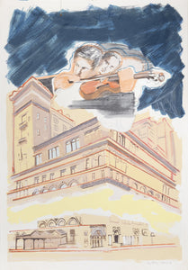 Carnegie Hall from the Carnegie Hall 100th Anniversary Portfolio Lithograph | Larry Rivers,{{product.type}}