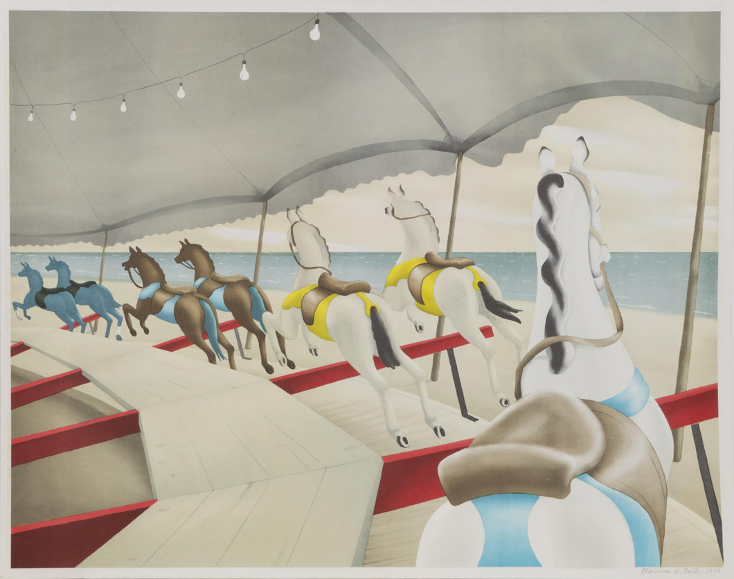 Carousel by the Sea Lithograph | Clarence Holbrook Carter,{{product.type}}