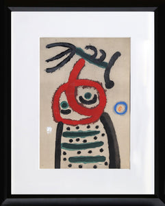 Cartones 22: Femme et Oiseau Lithograph | Joan Miro,{{product.type}}