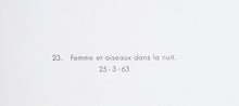 Cartones 23: Femme Oiseau dans la Nuit Lithograph | Joan Miro,{{product.type}}
