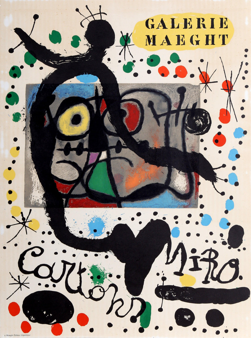 Cartons Miro at Galerie Maeght Poster | Joan Miro,{{product.type}}