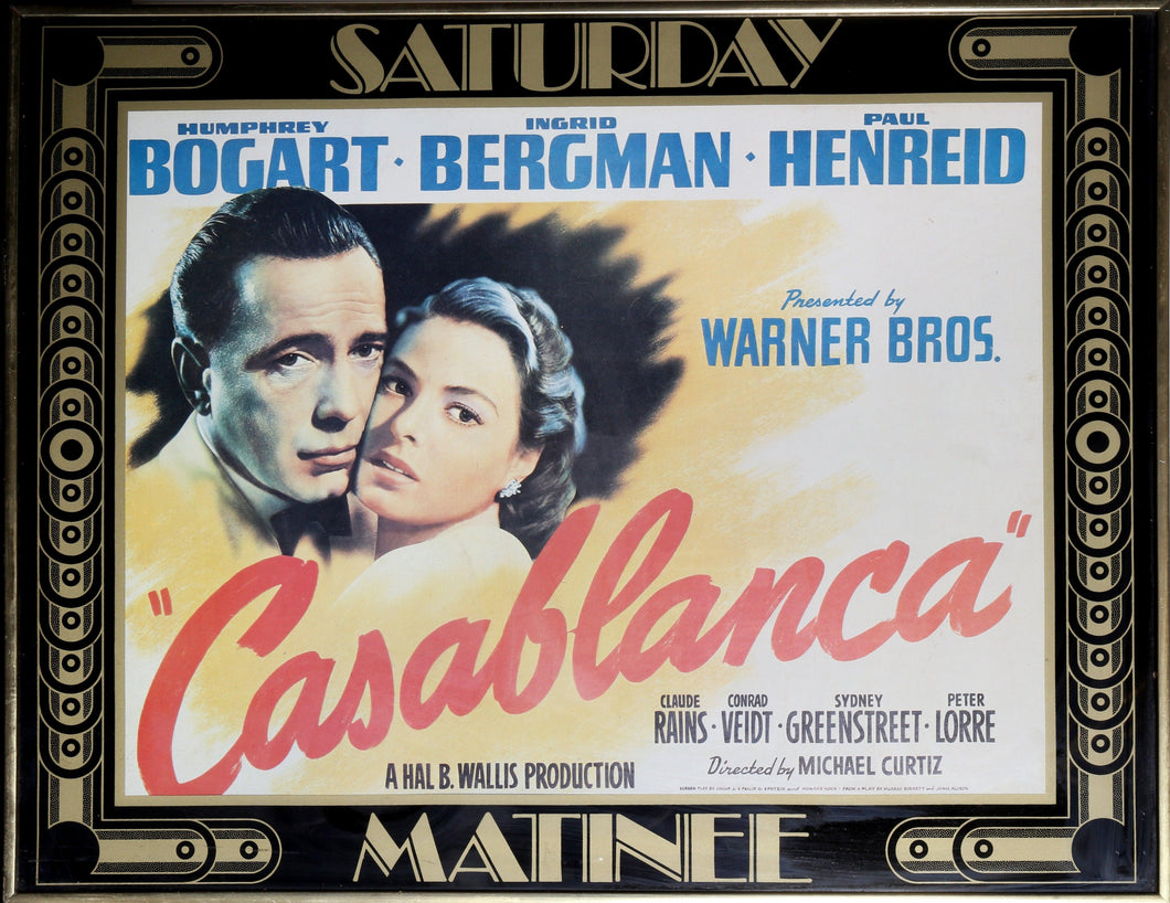 Casablanca (Saturday Matinee) Poster | Unknown Artist - Poster,{{product.type}}