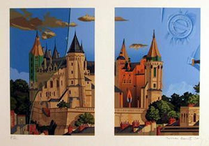 Castle Diptych Lithograph | Menna Barretto,{{product.type}}