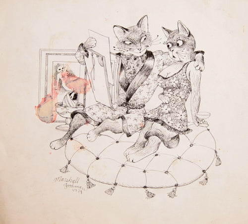 Cat Artist with Model Ink | Marshall Goodman,{{product.type}}