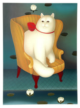 Cat in Chair Screenprint | Igor Galanin,{{product.type}}