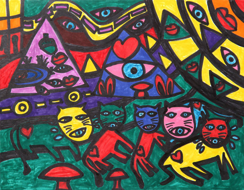 Cat Party Ink | Kyu Sun Ariola,{{product.type}}