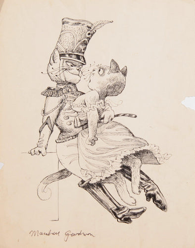 Cat Soldier and Lady Cat Ink | Marshall Goodman,{{product.type}}