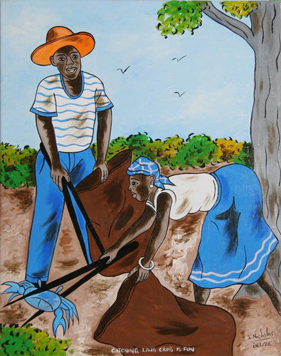 Catching Land Crabs is Fun Acrylic | Isiah Nicholas,{{product.type}}