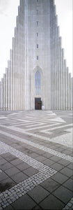 Cathedral Plaza, Reykjavik Iceland Black and White | Jonathan Singer,{{product.type}}