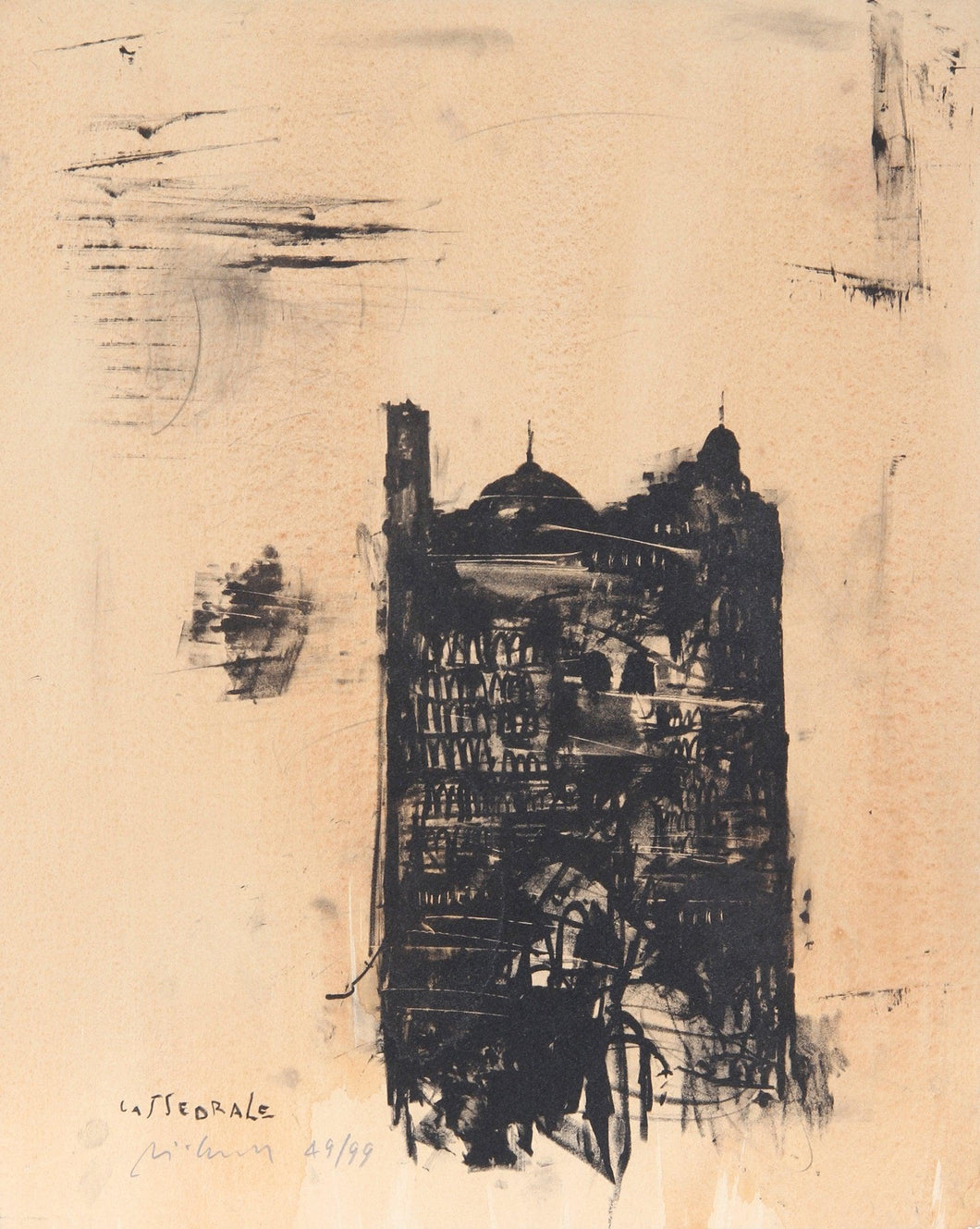 Cattedrale Lithograph | Piero Pizzi Cannella,{{product.type}}