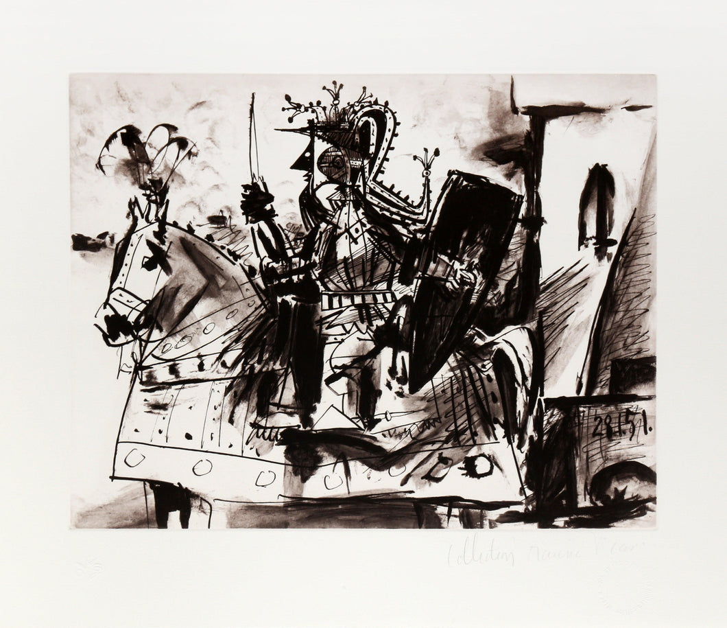 Cavalier en Armure Lithograph | Pablo Picasso,{{product.type}}