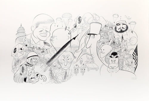 CBS News Lithograph | Al Hirschfeld,{{product.type}}