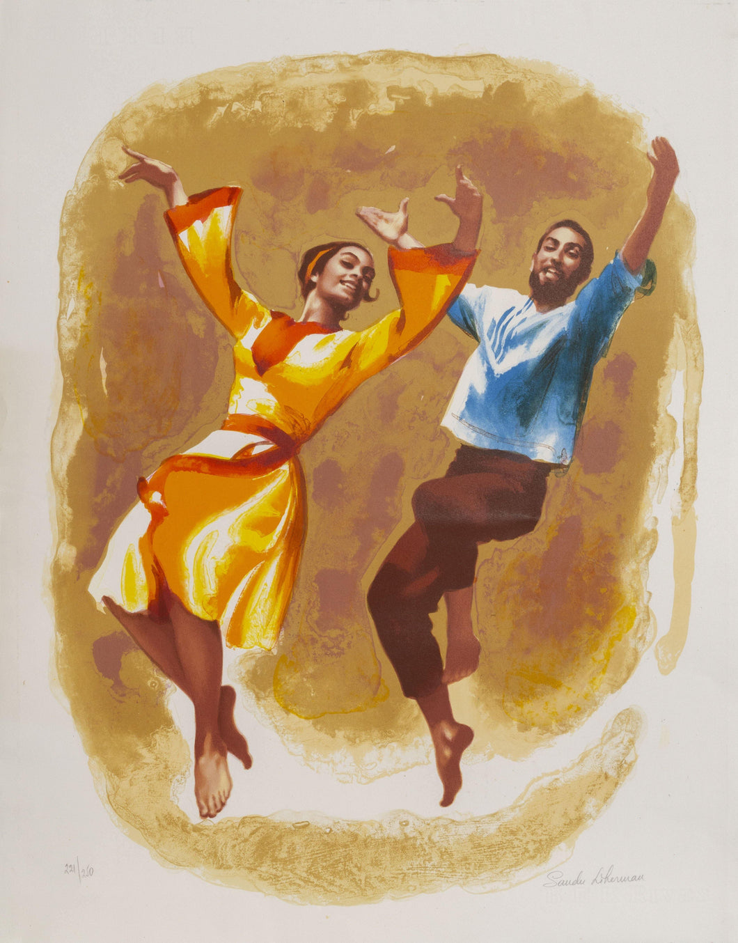 Celebratory Dance lithograph | Sandu Liberman,{{product.type}}