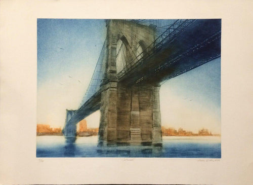 Centennial (Brooklyn Bridge) Etching | Harvey Kidder,{{product.type}}
