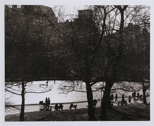 Central Park Ice Skating Rink Black and White | Unknown Artist,{{product.type}}