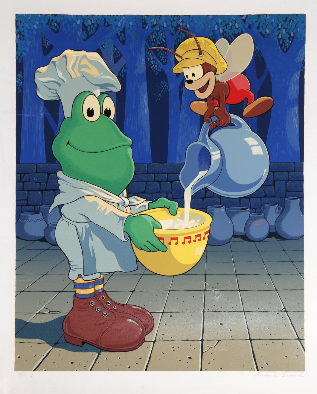 Cereal Mascots Lithograph | Michael Bedard,{{product.type}}