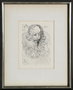 Cervantes - From the “Five Spanish Immortals” Series Etching | Salvador Dalí,{{product.type}}