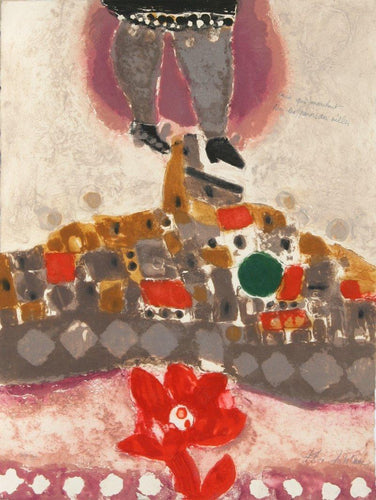 Ceux qui marchiert sur les Jarois des villes Etching | Theo Tobiasse,{{product.type}}