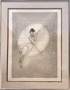 Charlie Chaplin in The Rink Etching | Al Hirschfeld,{{product.type}}
