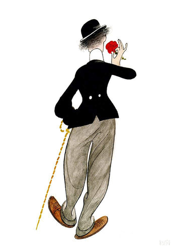 Charlie Chaplin - The End Lithograph | Al Hirschfeld,{{product.type}}