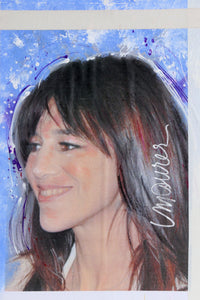 Charlotte Gainsbourg Mixed Media | Sid Maurer,{{product.type}}